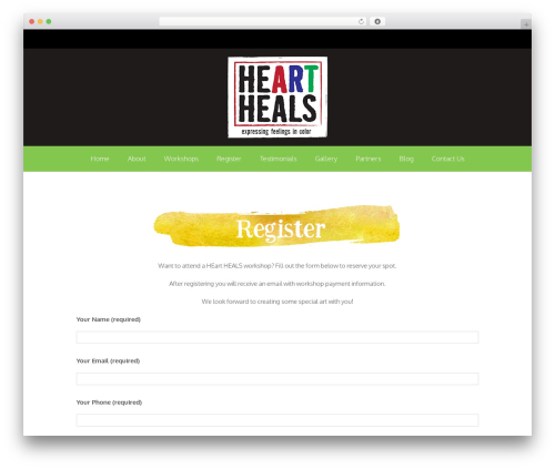 Theme WordPress Garnish - heart-heals.com/register