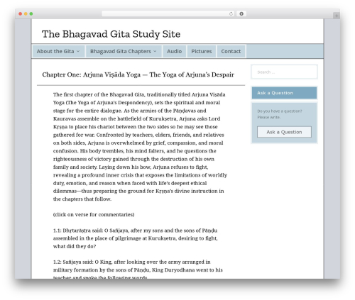 Theme WordPress Extra - bhagavad-gita.us