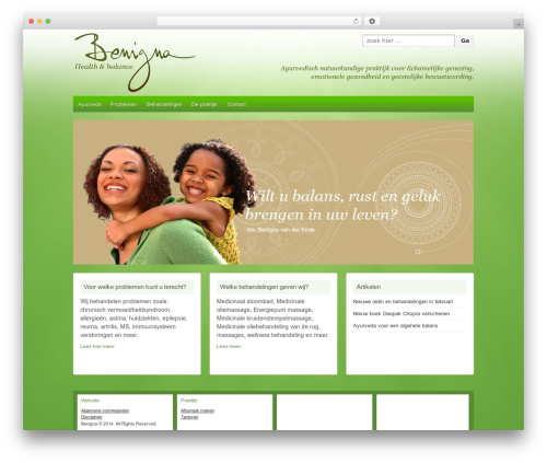 WordPress theme Benigna 2014 - benigna.nl