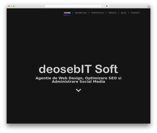 WP theme deOSeBit - deosebitsoft.ro