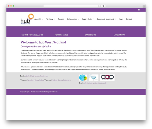 Divi WordPress theme - hubwestscotland.co.uk