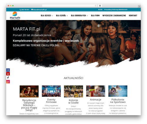 Divi WordPress theme design - martafit.pl