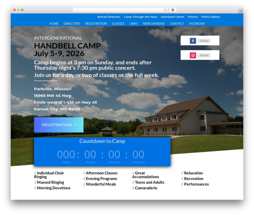 Divi WordPress theme - handbellcamp.org