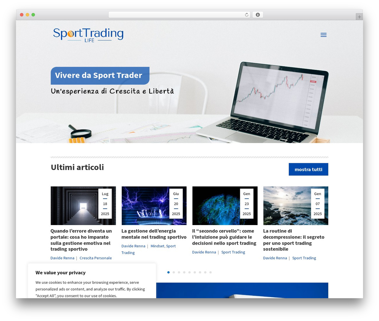 Divi WordPress theme - sport-trading.it