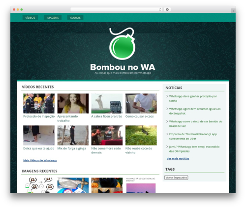 fbtheme WordPress page theme - bombounowa.com