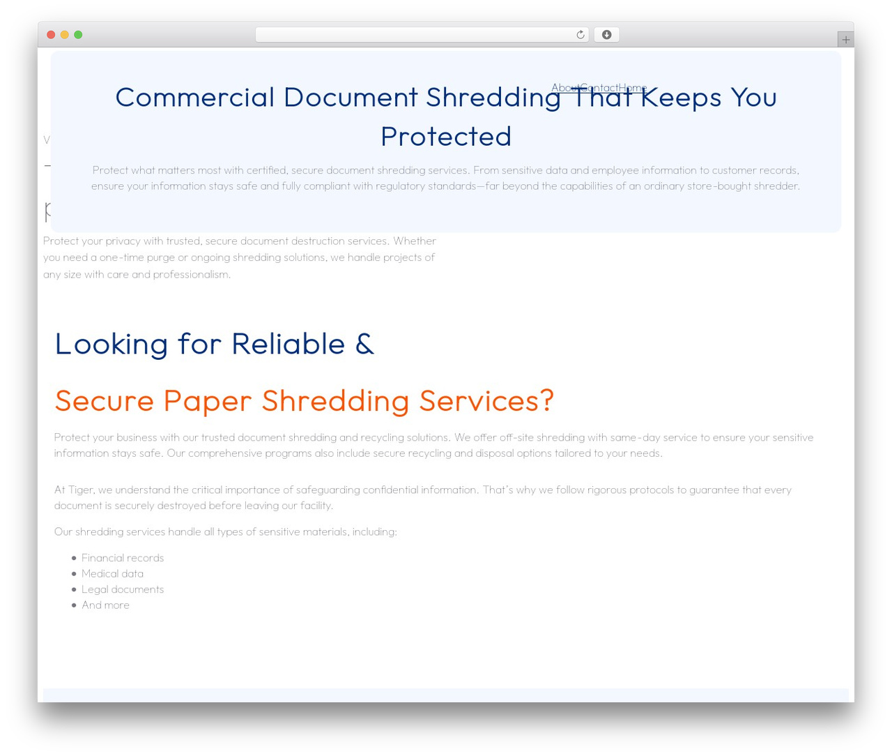 Targetify WordPress theme - tigershredding.com Targetify WordPress theme - tigershredding.com