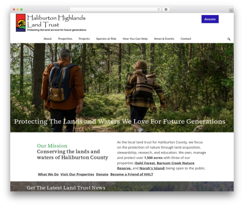 Genesis WordPress theme - haliburtonlandtrust.ca