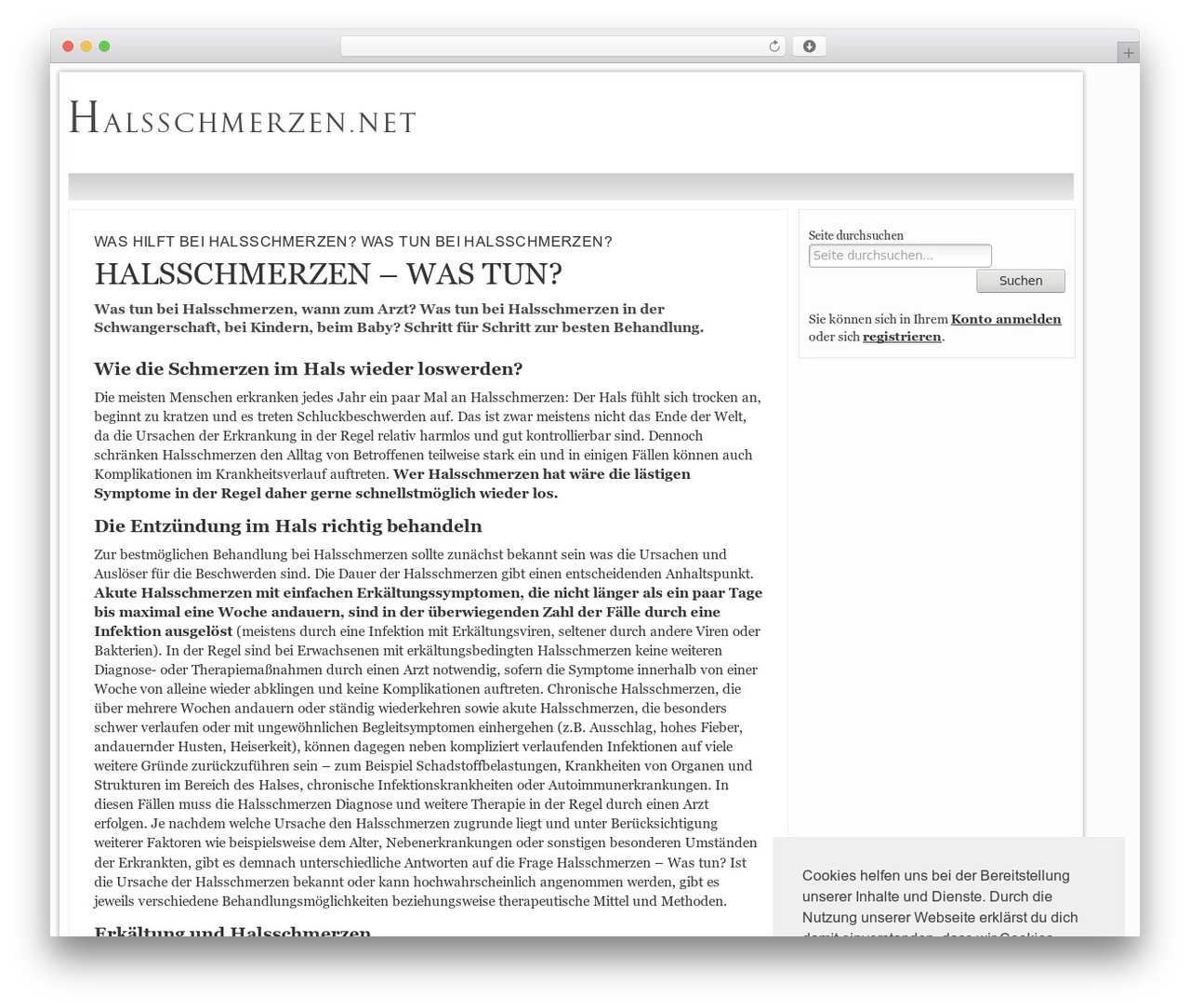 Network-Theme best WordPress theme - halsschmerzen.net