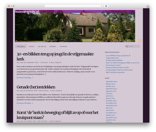 PageLines WordPress theme - huisvanvrede.nl/wordpress