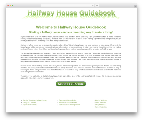 Responsive Pro WordPress theme design - halfwayhouseguidebook.com