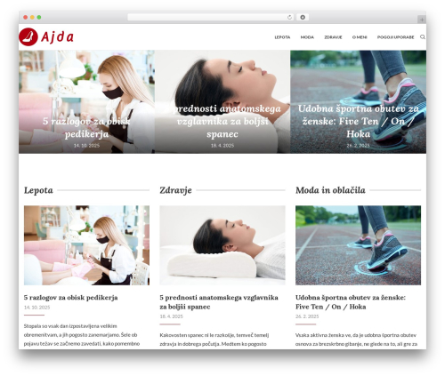 soledad WordPress theme - ajda.si