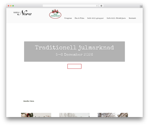 Theme WordPress Divi - handlainora.se/nora-gammeldags-julmarknad