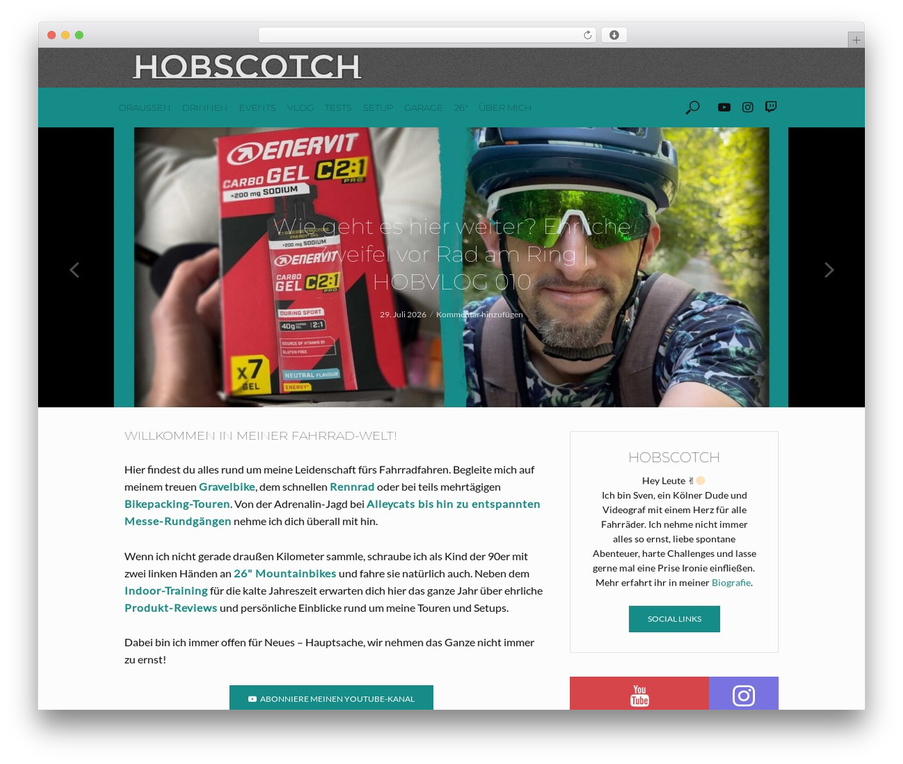 Vlog WordPress theme - hobscotch.de Vlog WordPress theme - hobscotch.de