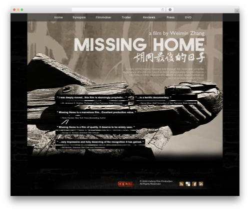 WordPress theme Framed - hutongstory.com