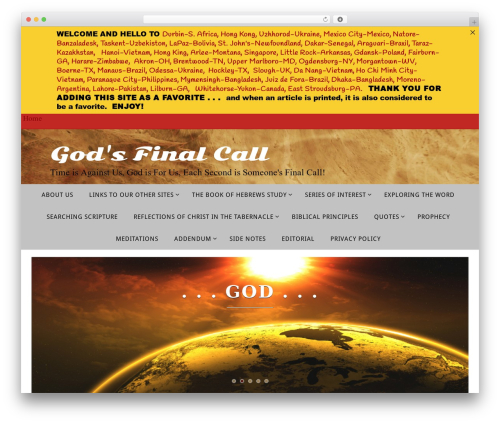 Announcer pro WordPress plugin - godsfinalcall.com