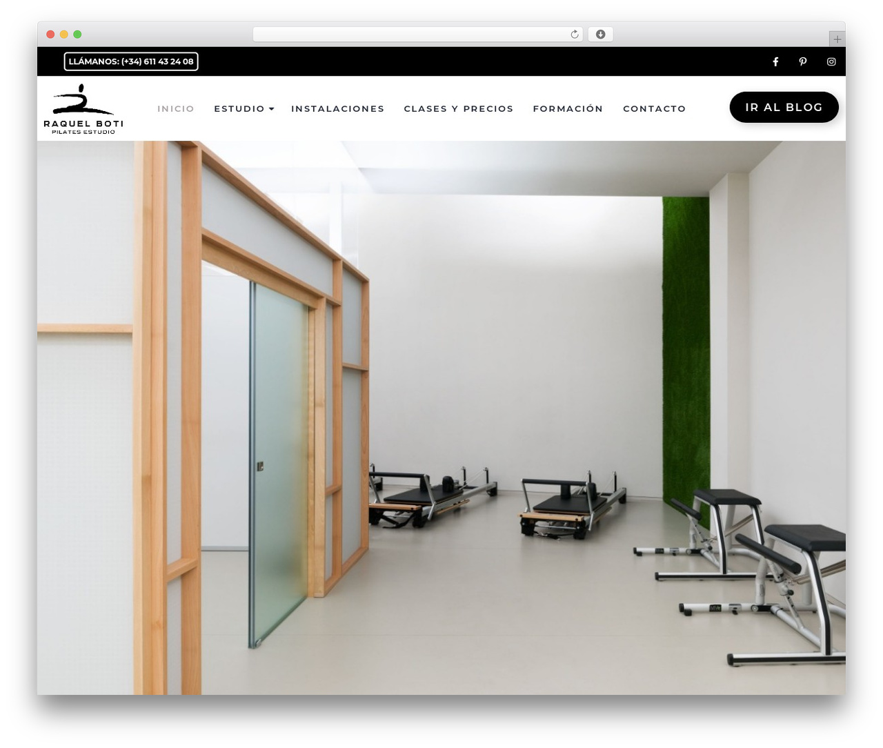 WordPress theme Boti - raquelbotipilatesestudio.com