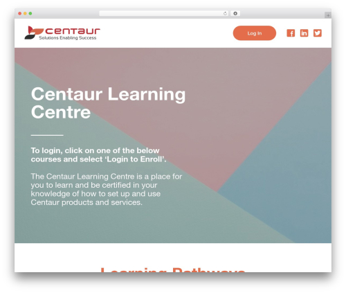 WordPress theme Centaur - centaurlearningcentre.com