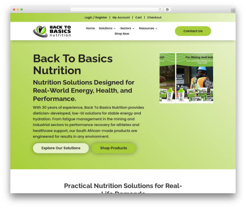 Divi bodycommerce WordPress plugin - backtobasics-nutrition.com
