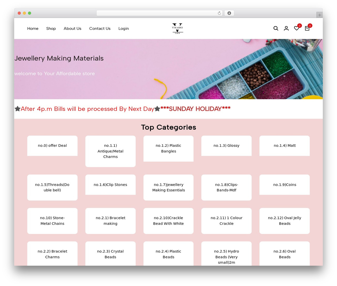 WordPress theme Ecomus Child - vikasnistore.in