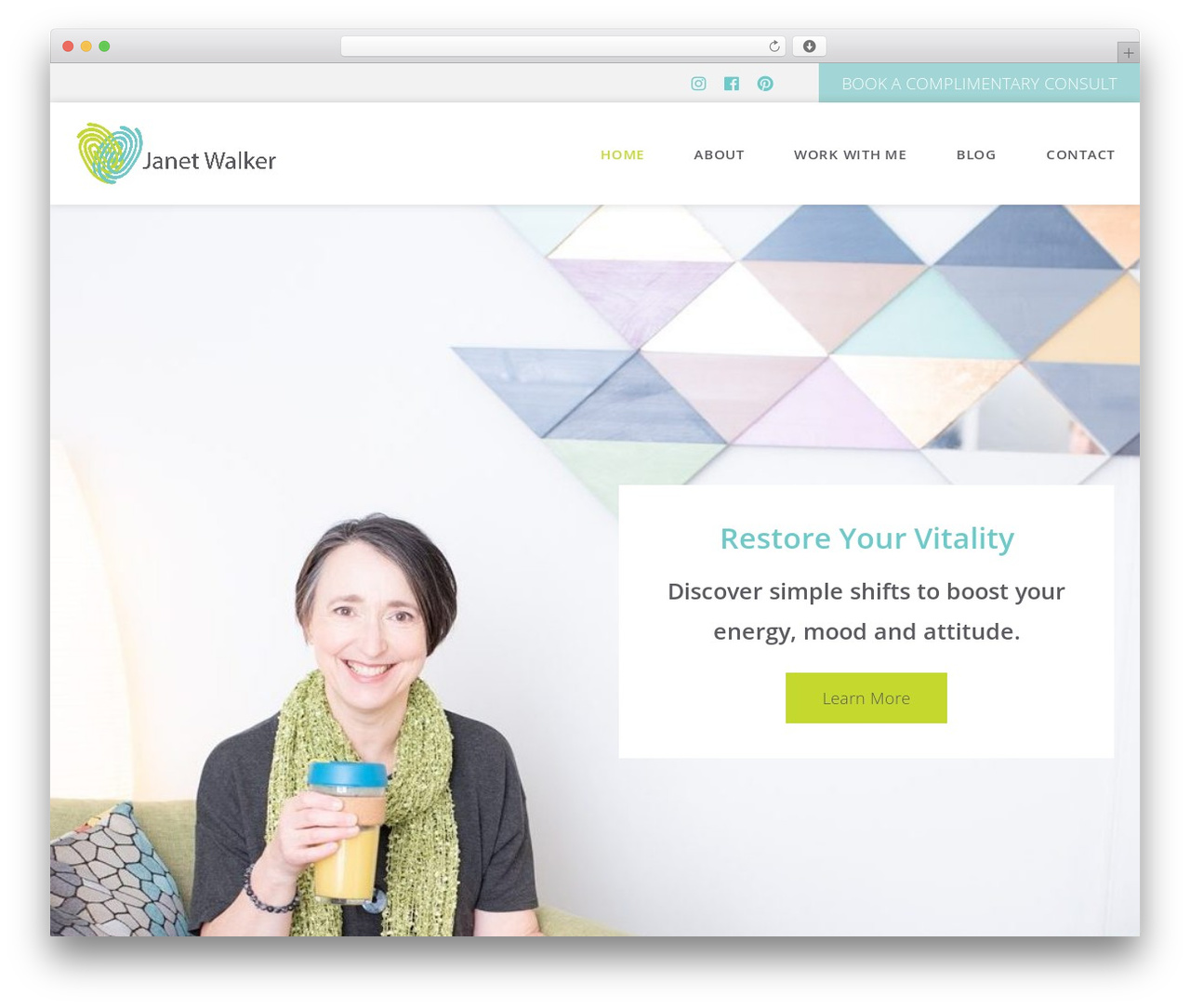 WordPress theme Launch It Theme - janetwalker.co