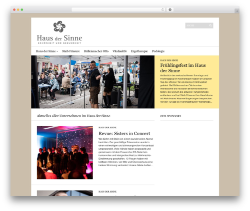 WordPress theme Sight - haus-der-sinne.de
