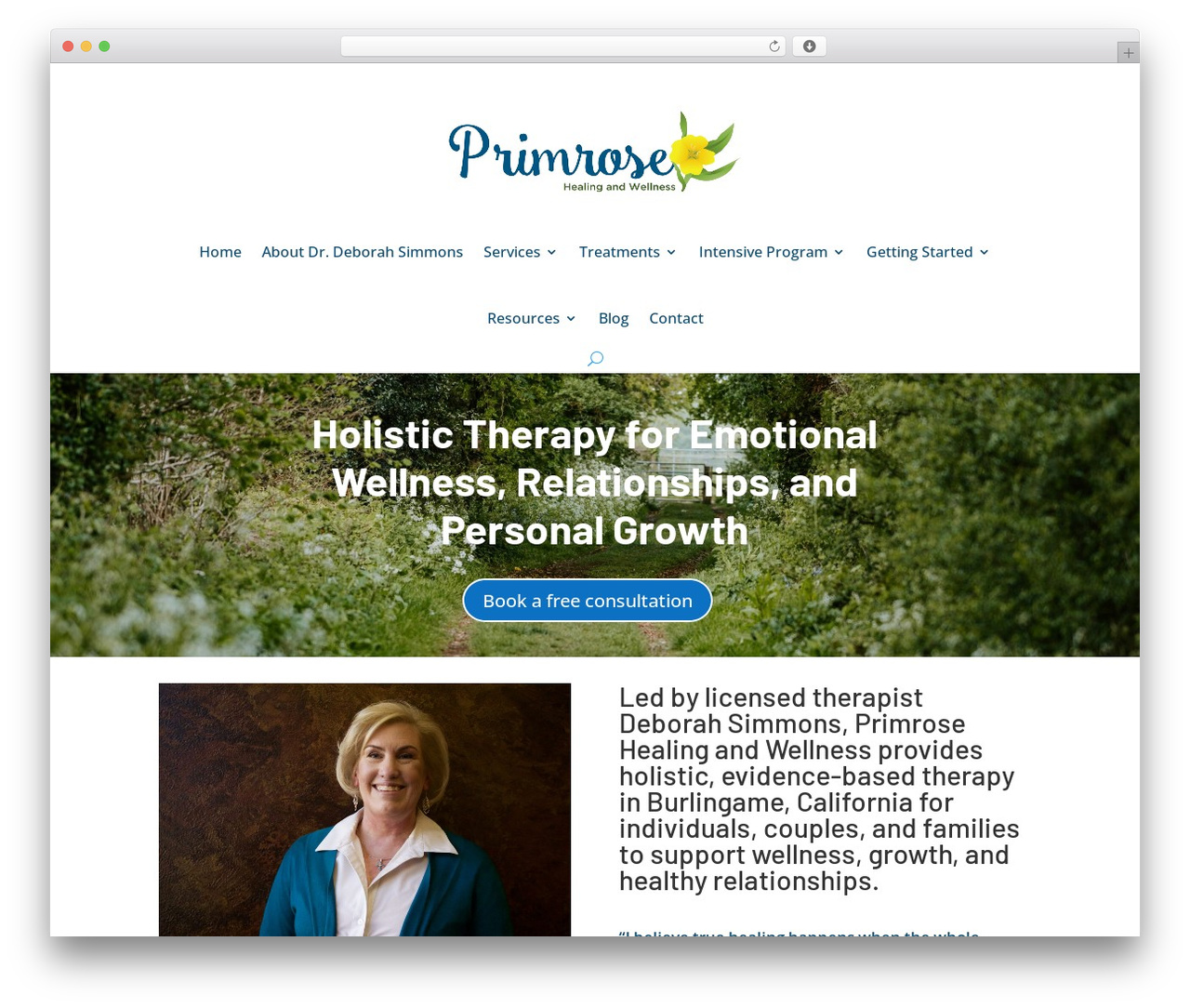 WP theme Divi - primrosehealingandwellness.com
