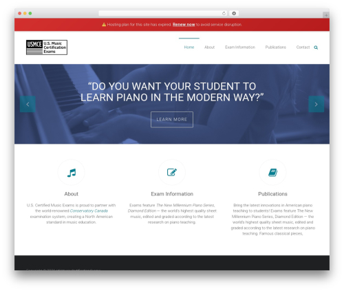 Ample premium WordPress theme - usmce.org