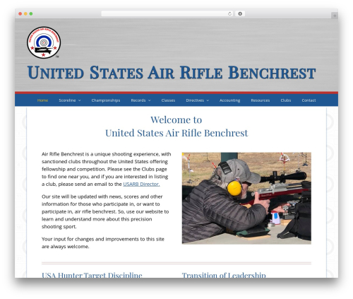 Avada WordPress theme - usairriflebenchrest.com