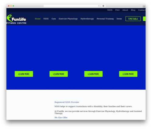 Blocksy gym WordPress theme - funlifefitness.com.au