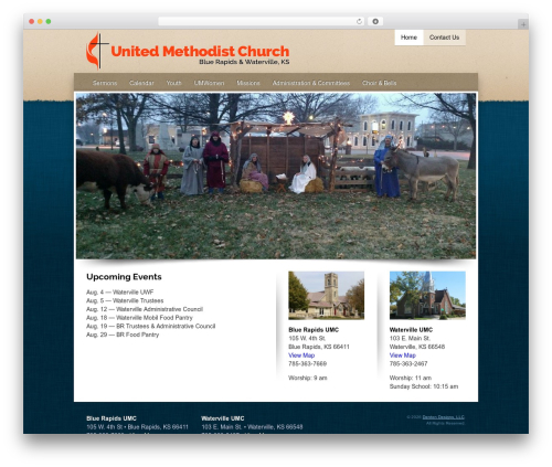 DD Custom WordPress theme - umcbluerapids.org