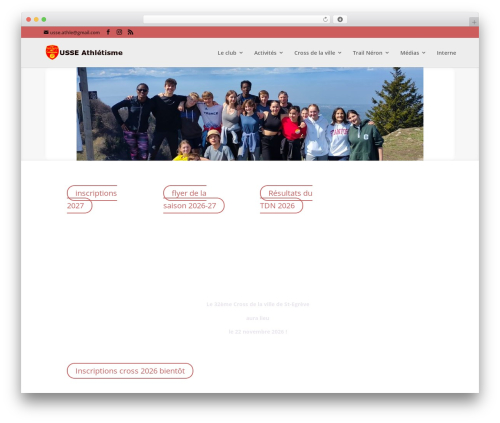 Table for divi WordPress plugin - usse-athle.fr