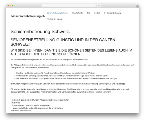 Wpsleep WordPress plugin - 24hseniorenbetreuung.ch