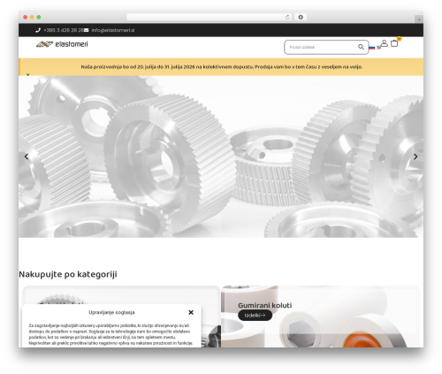 B2bking WordPress plugin - elastomeri.si