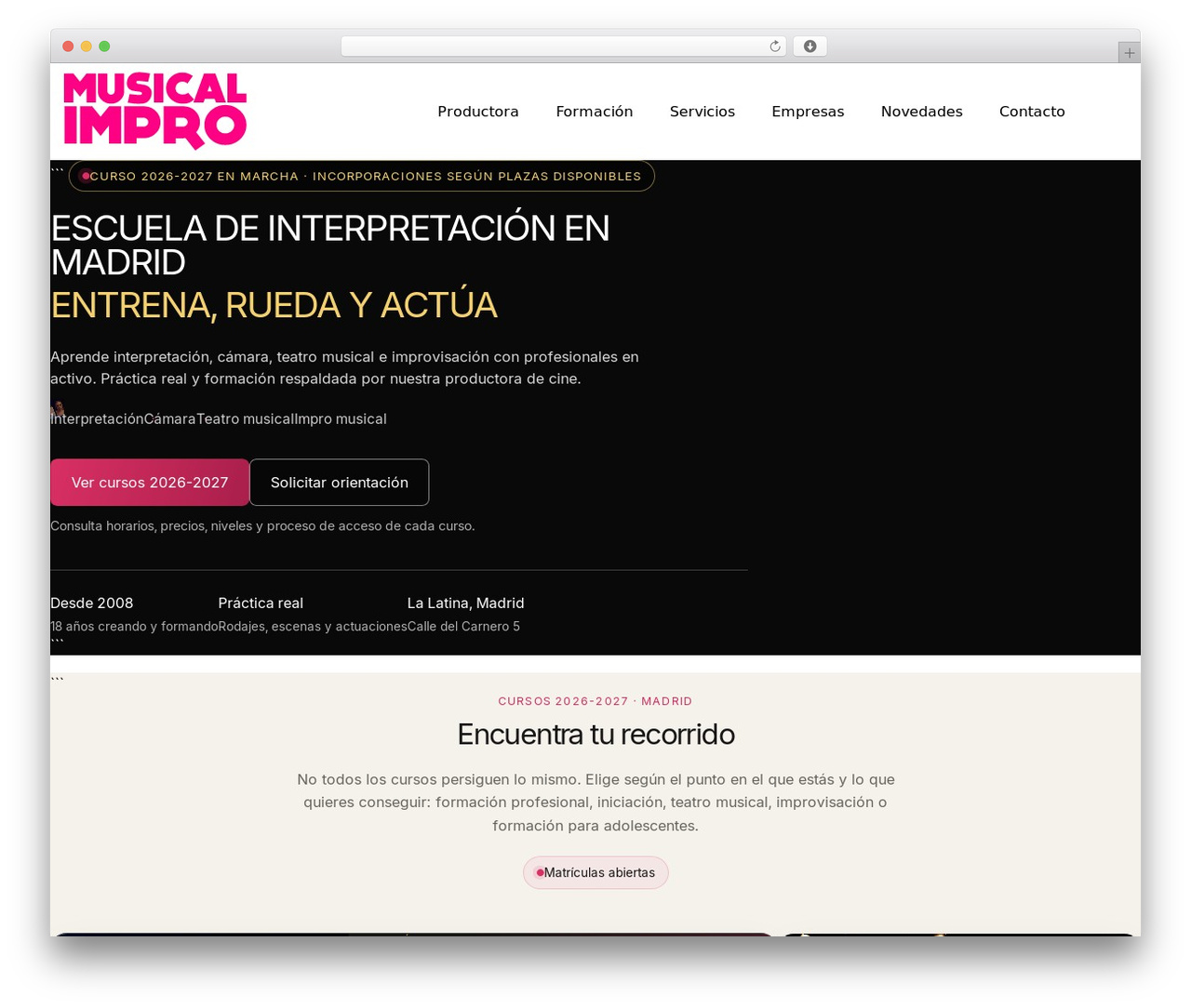 Hello Elementor WordPress theme - musicalimpro.com