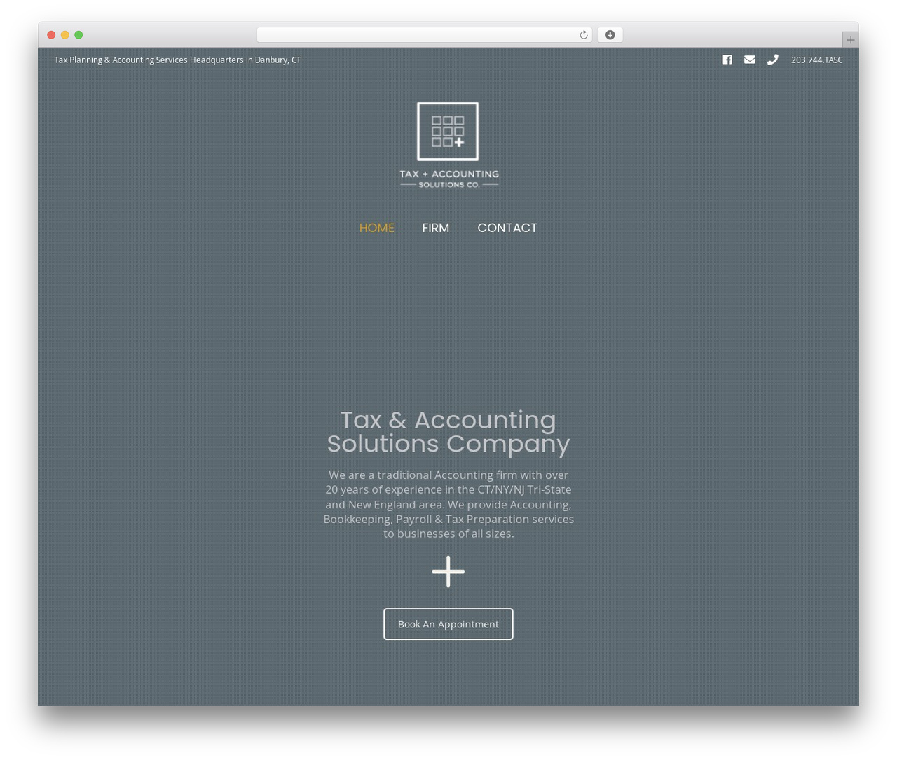 Lambda WordPress page theme - tascaccountant.com