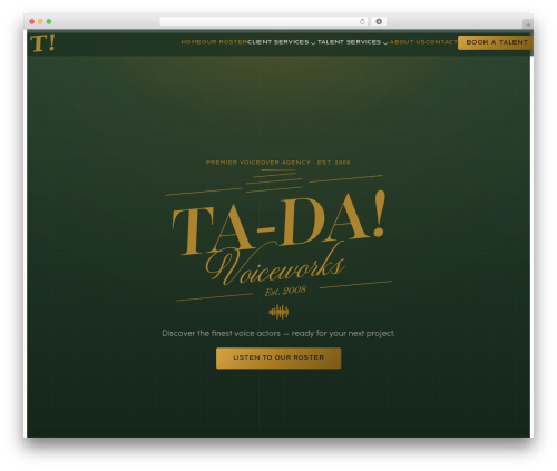 Piney WordPress theme - tadavoiceworks.com