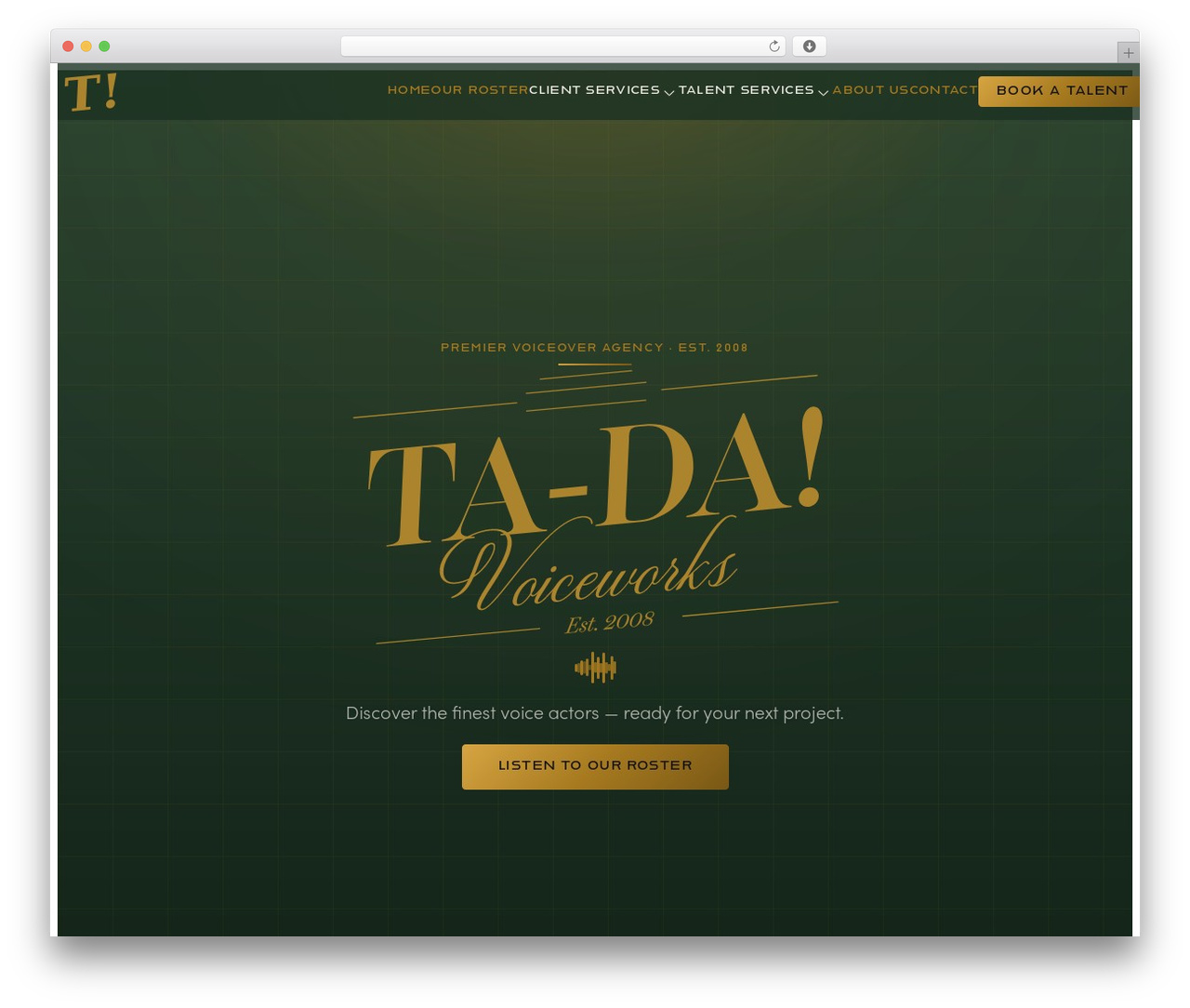 Piney WordPress theme - tadavoiceworks.com