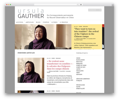 Sight WordPress theme - ursulagauthier.eu