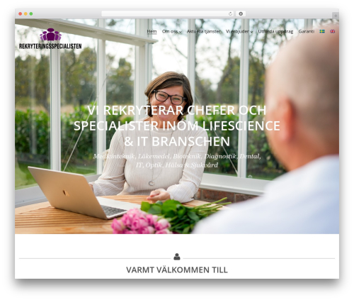 Theme WordPress Cherry Framework - rekryteringsspecialisten.se