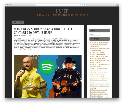 WordPress theme Aplos - uneze.com