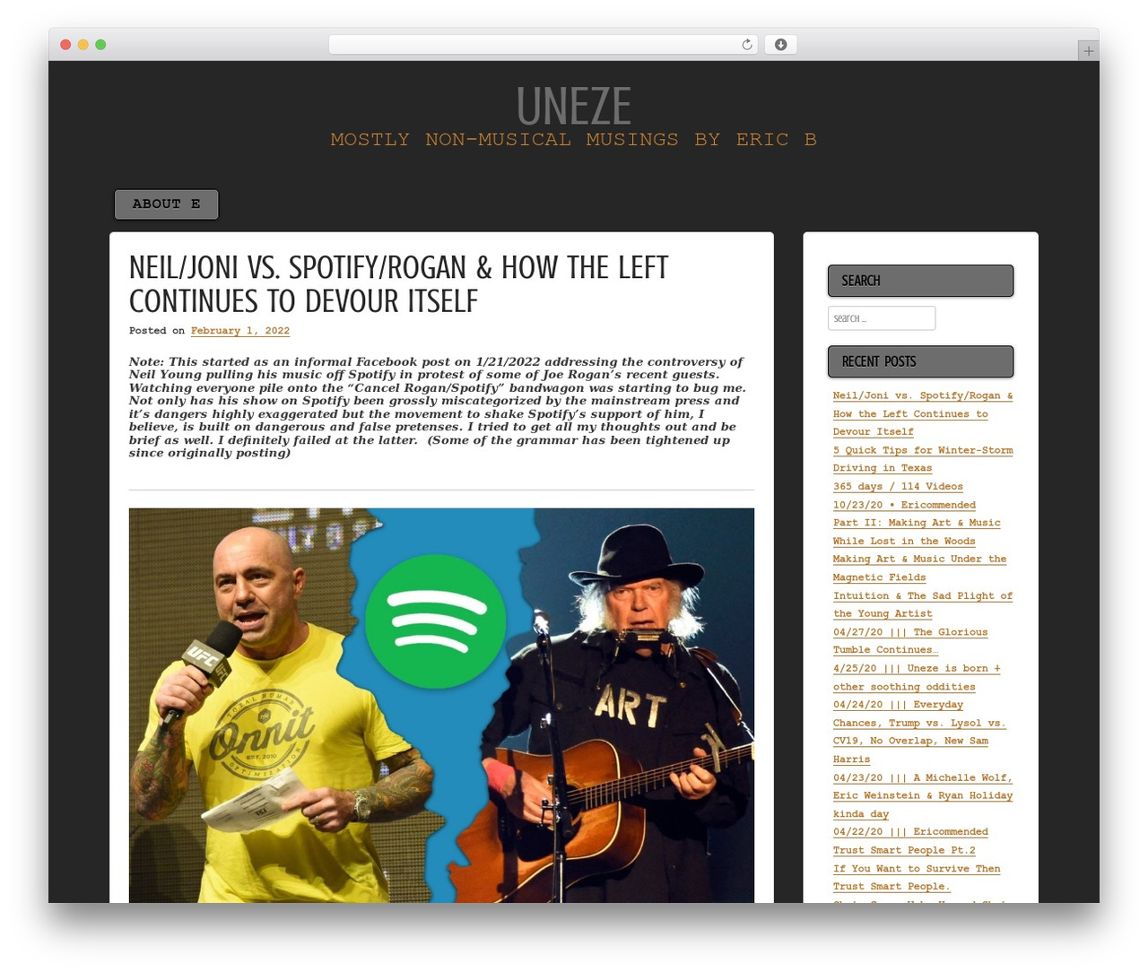 WordPress theme Aplos - uneze.com