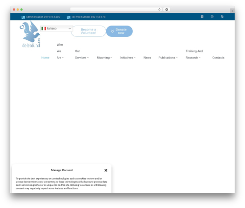 WordPress theme Asting - deleofund.org