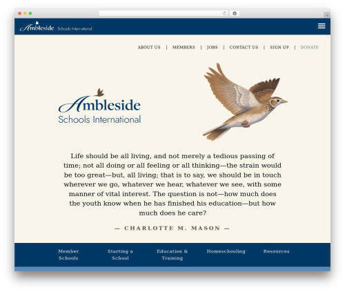 WordPress theme LEVELUP - amblesideschools.org