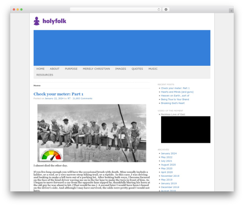 Basically WordPress theme - holyfolk.com