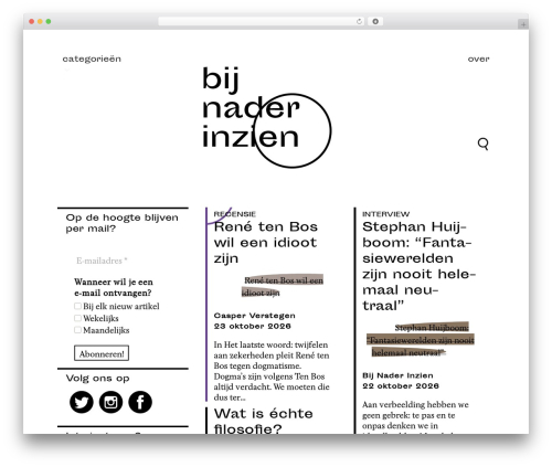 Best WordPress theme ReBlog - bijnaderinzien.com