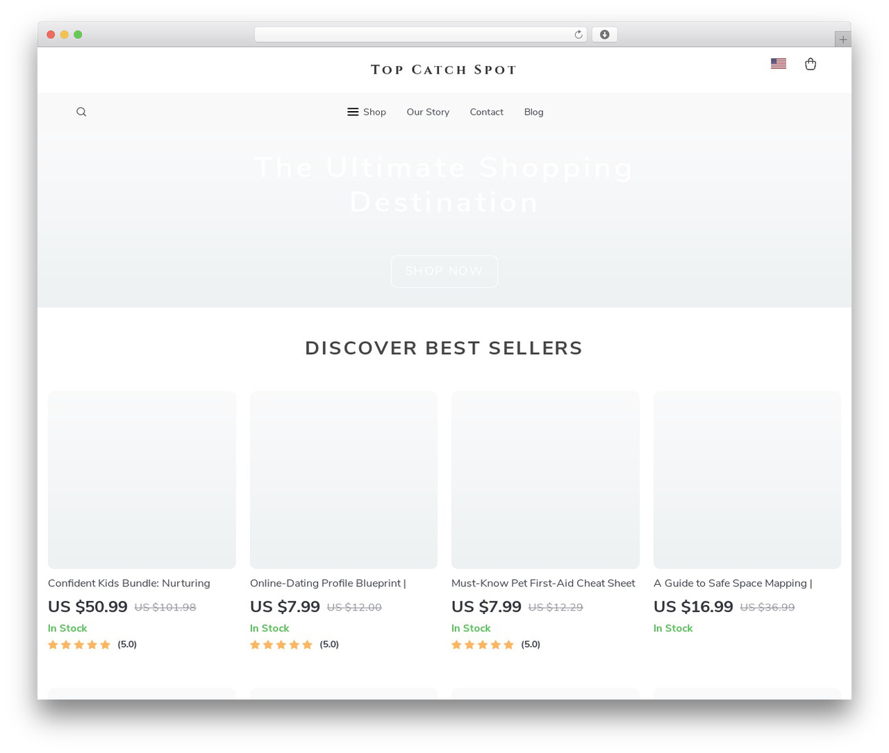 Botticelli Child WordPress shopping theme - topcatchspot.shop