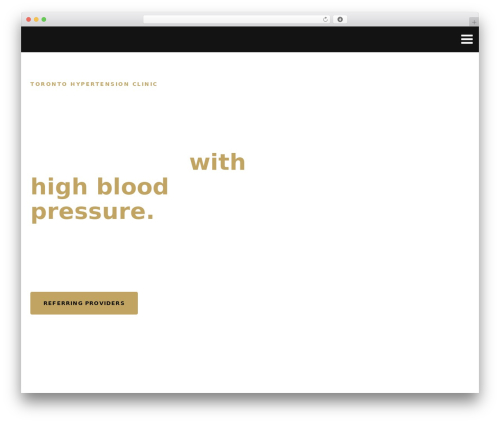 Cardioly medical WordPress theme - torontohypertensionclinic.ca