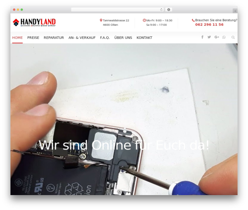 Computer repair core WordPress plugin - handy-land.ch