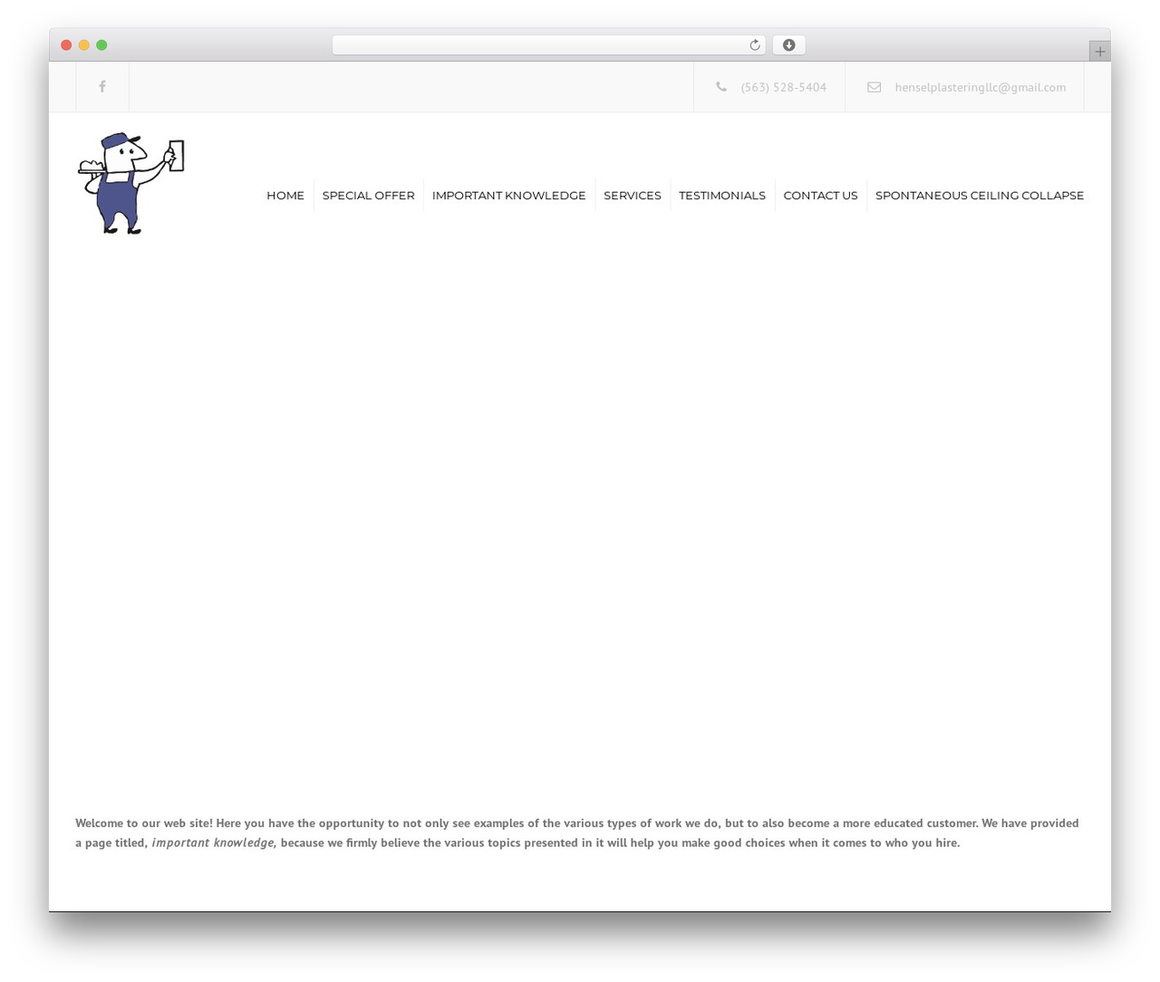 constructo theme WordPress - henselplastering.com