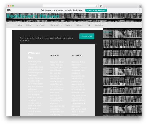 Notification bar WordPress plugin - bookloversheaven.com